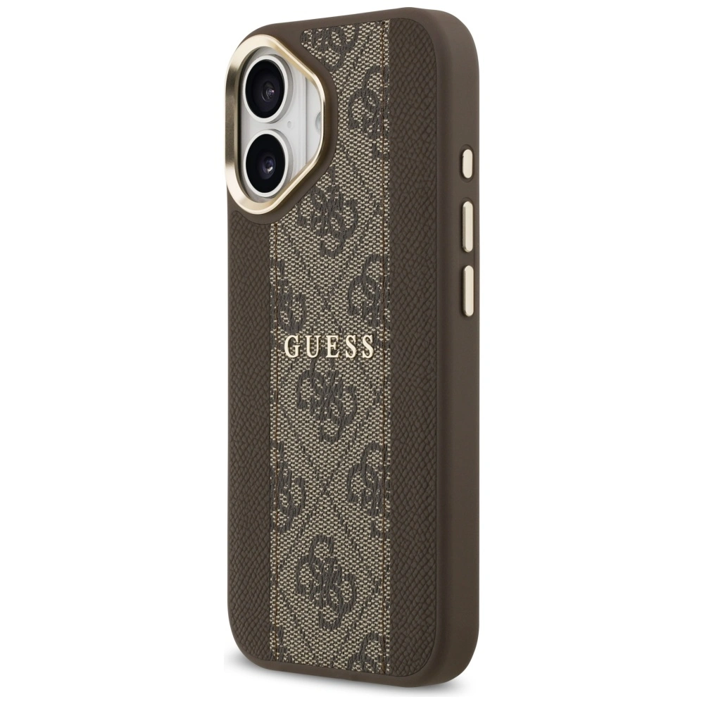 Kryt Guess 4G Stripe MagSafe Apple iPhone 17 brown