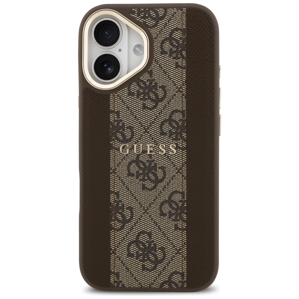 Kryt Guess 4G Stripe MagSafe Apple iPhone 17 brown
