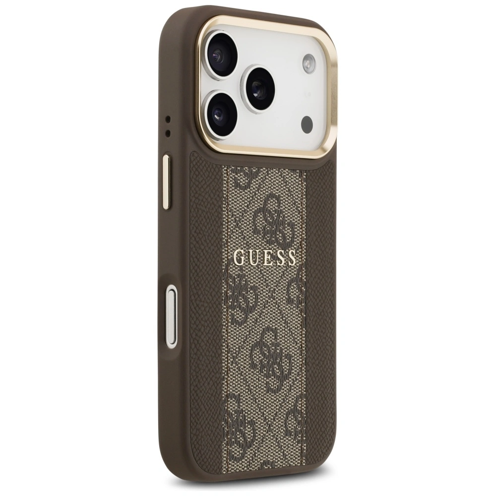 Kryt Guess 4G Stripe MagSafe Apple iPhone 17 Pro brown