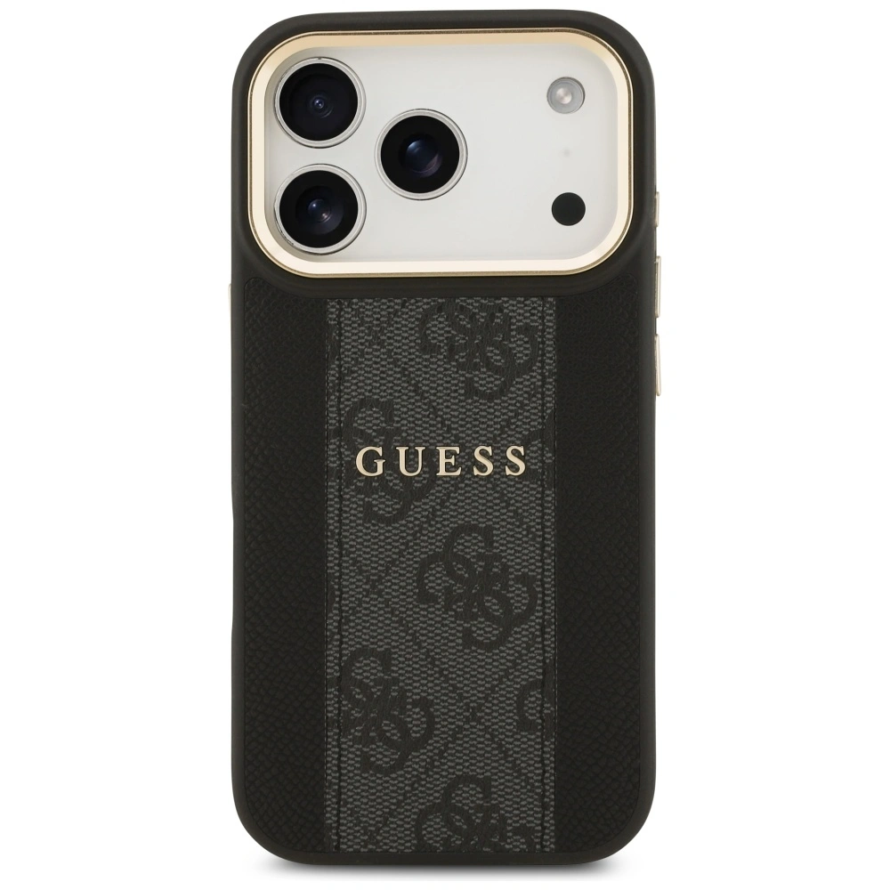 Kryt Guess 4G Stripe MagSafe Apple iPhone 17 Pro black