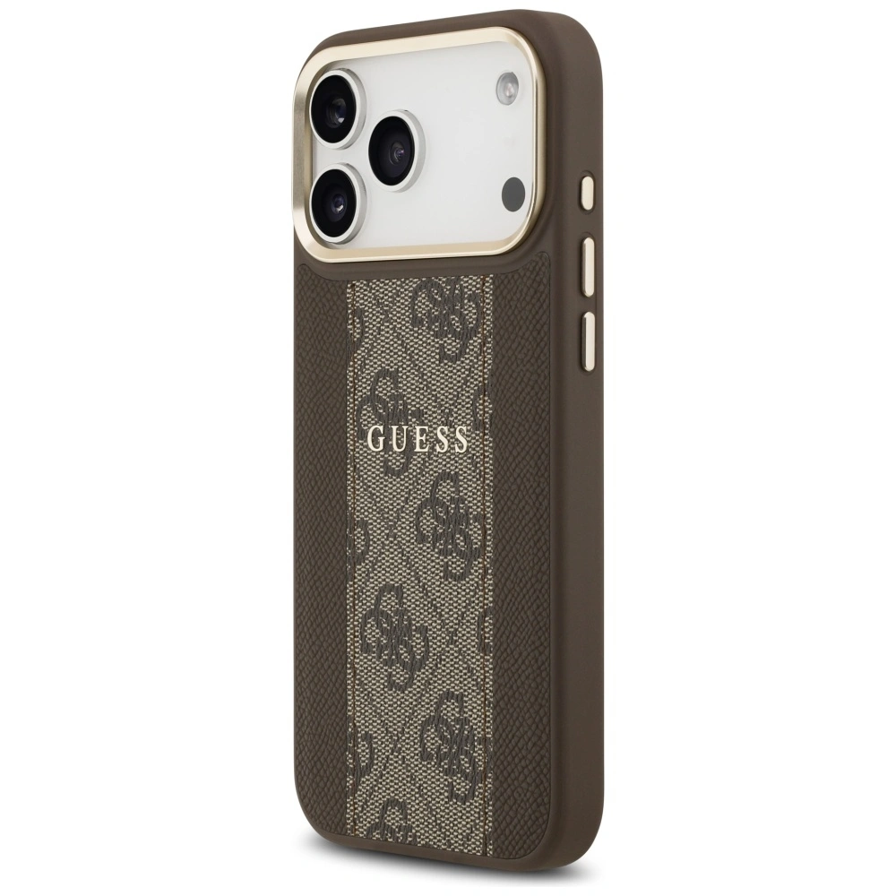 Kryt Guess 4G Stripe MagSafe Apple iPhone 17 Pro Max brown