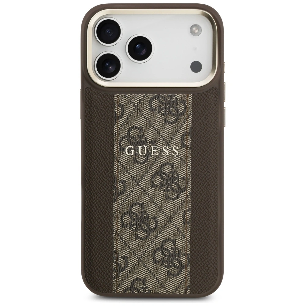 Kryt Guess 4G Stripe MagSafe Apple iPhone 17 Pro Max brown
