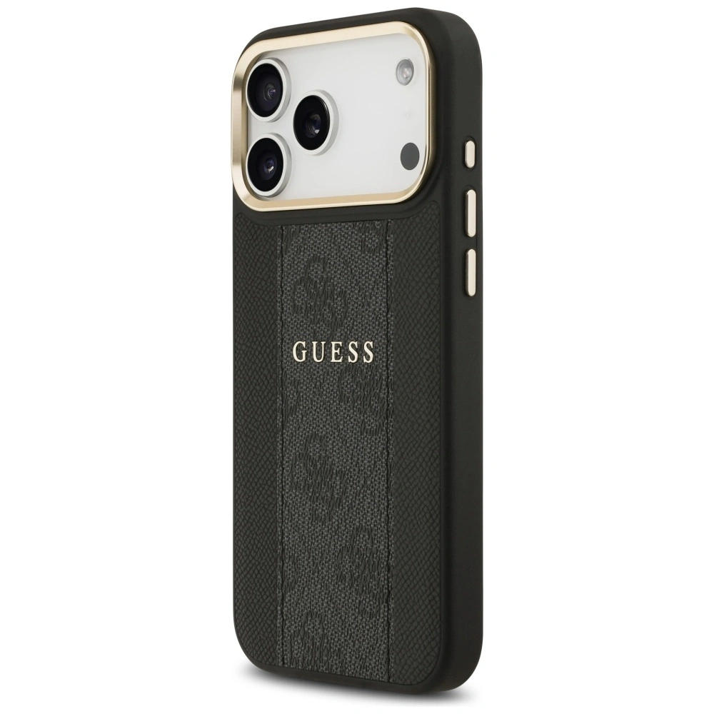 Kryt Guess 4G Stripe MagSafe Apple iPhone 17 Pro Max black