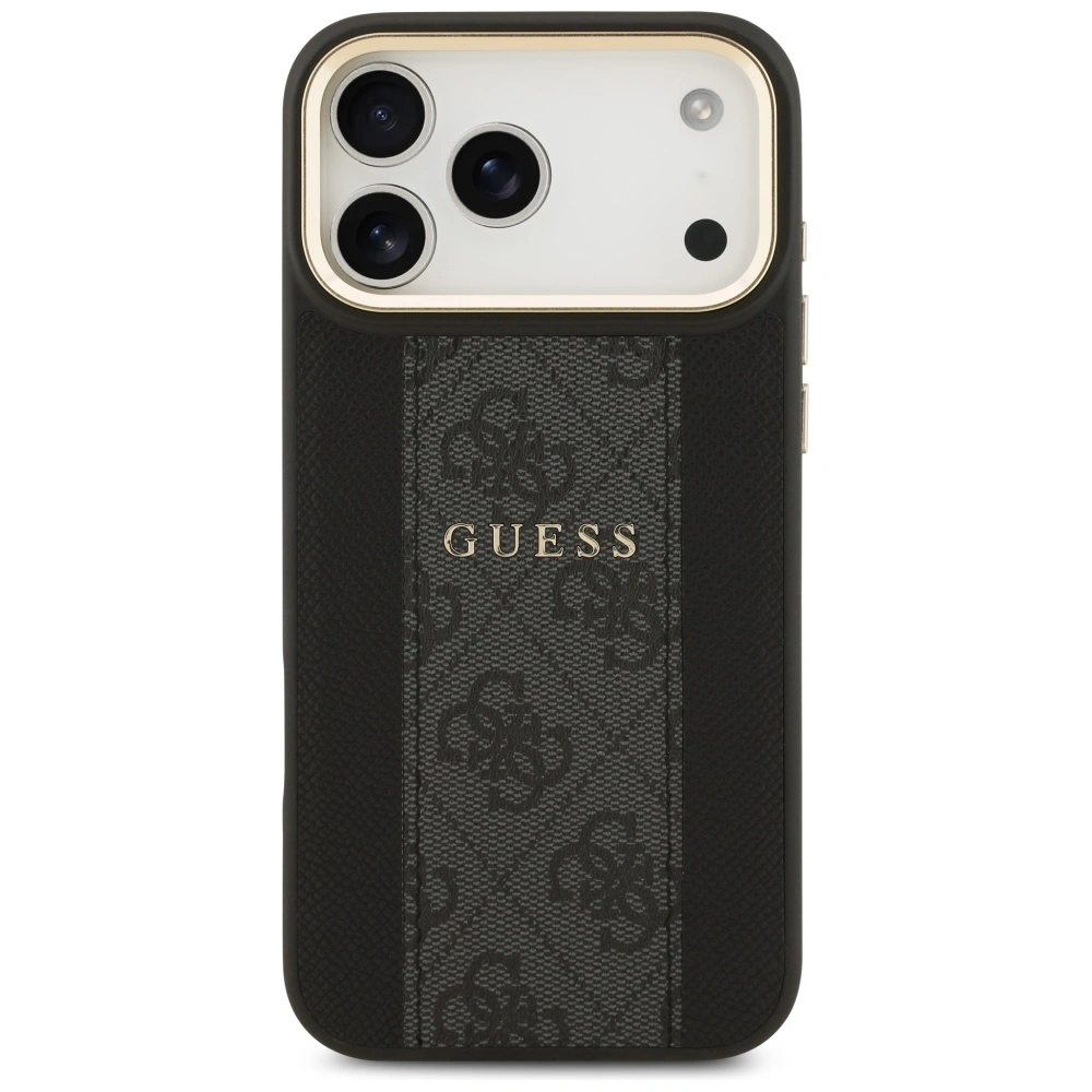 Kryt Guess 4G Stripe MagSafe Apple iPhone 17 Pro Max black