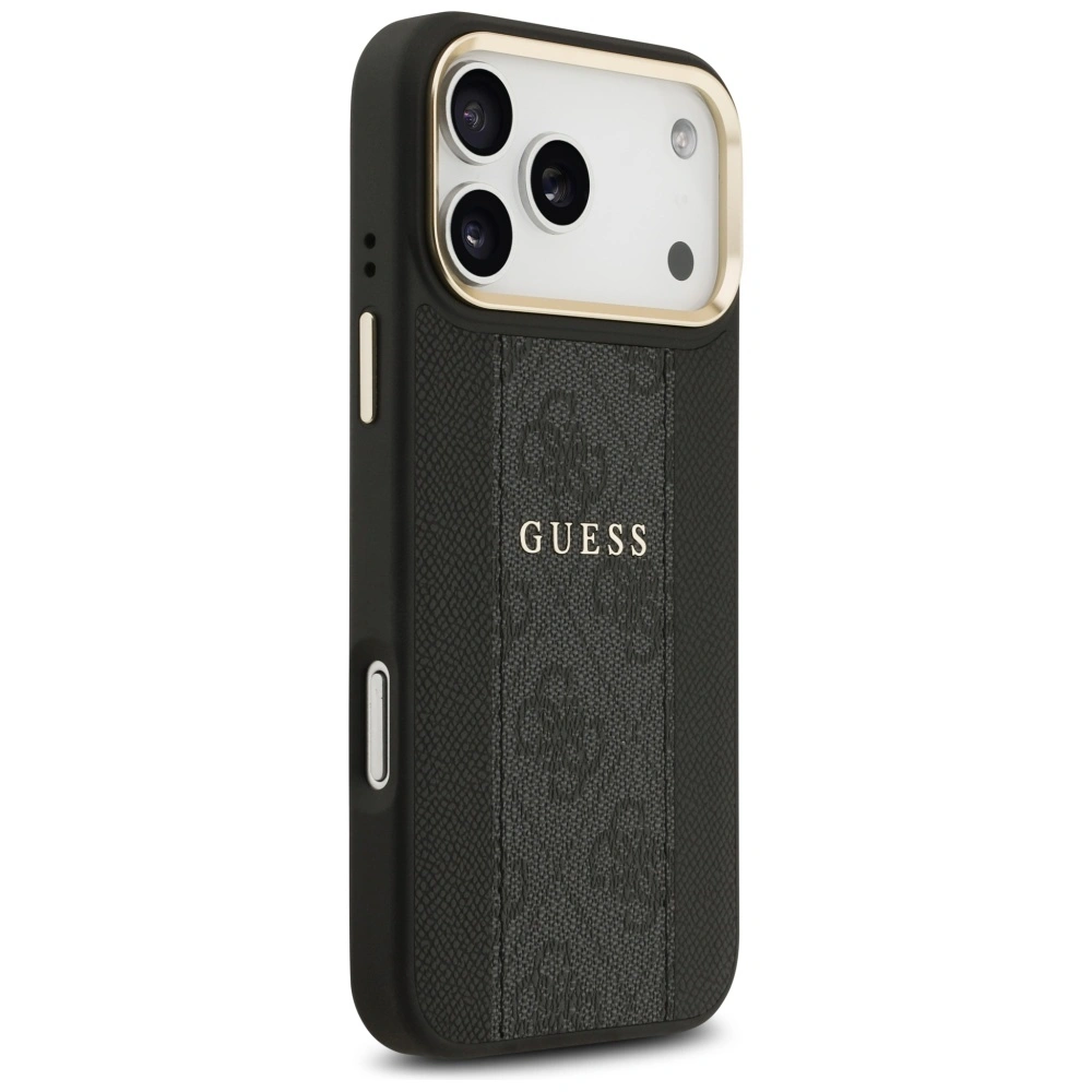 Kryt Guess 4G Stripe MagSafe Apple iPhone 17 Pro Max black