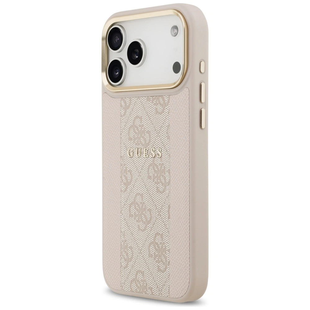 Kryt Guess 4G Stripe MagSafe Apple iPhone 17 Pro Max pink