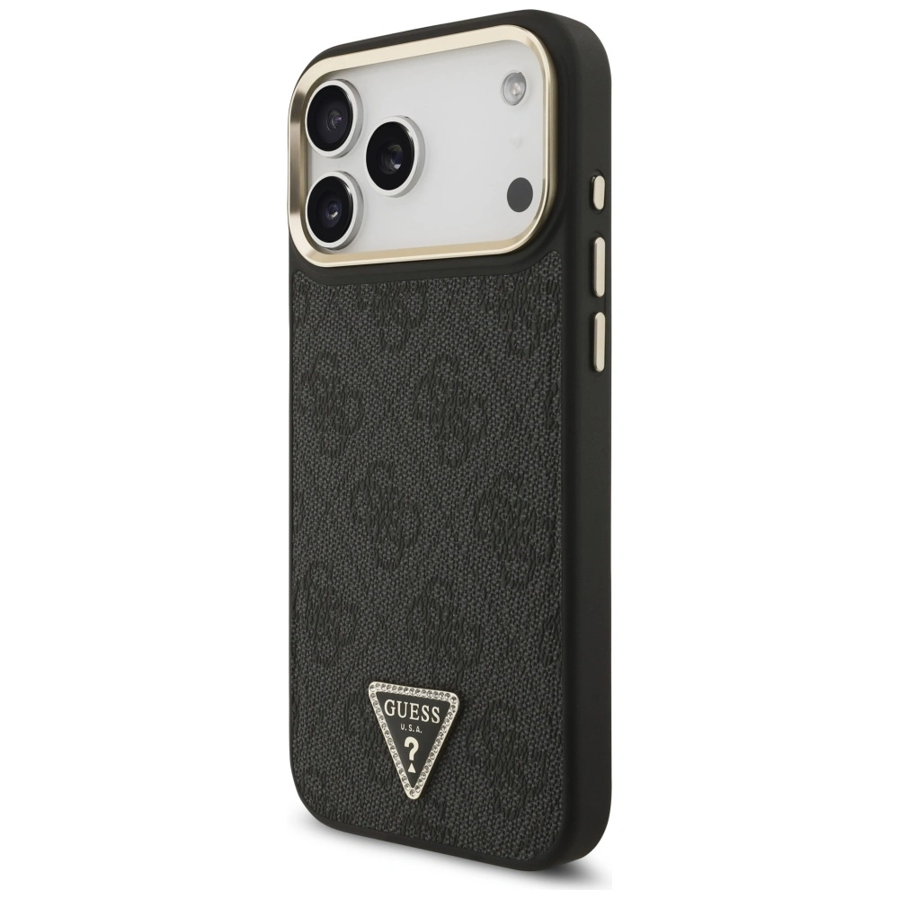 Kryt Guess 4G Triangle Logo MagSafe Apple iPhone 17 Pro Max black gold