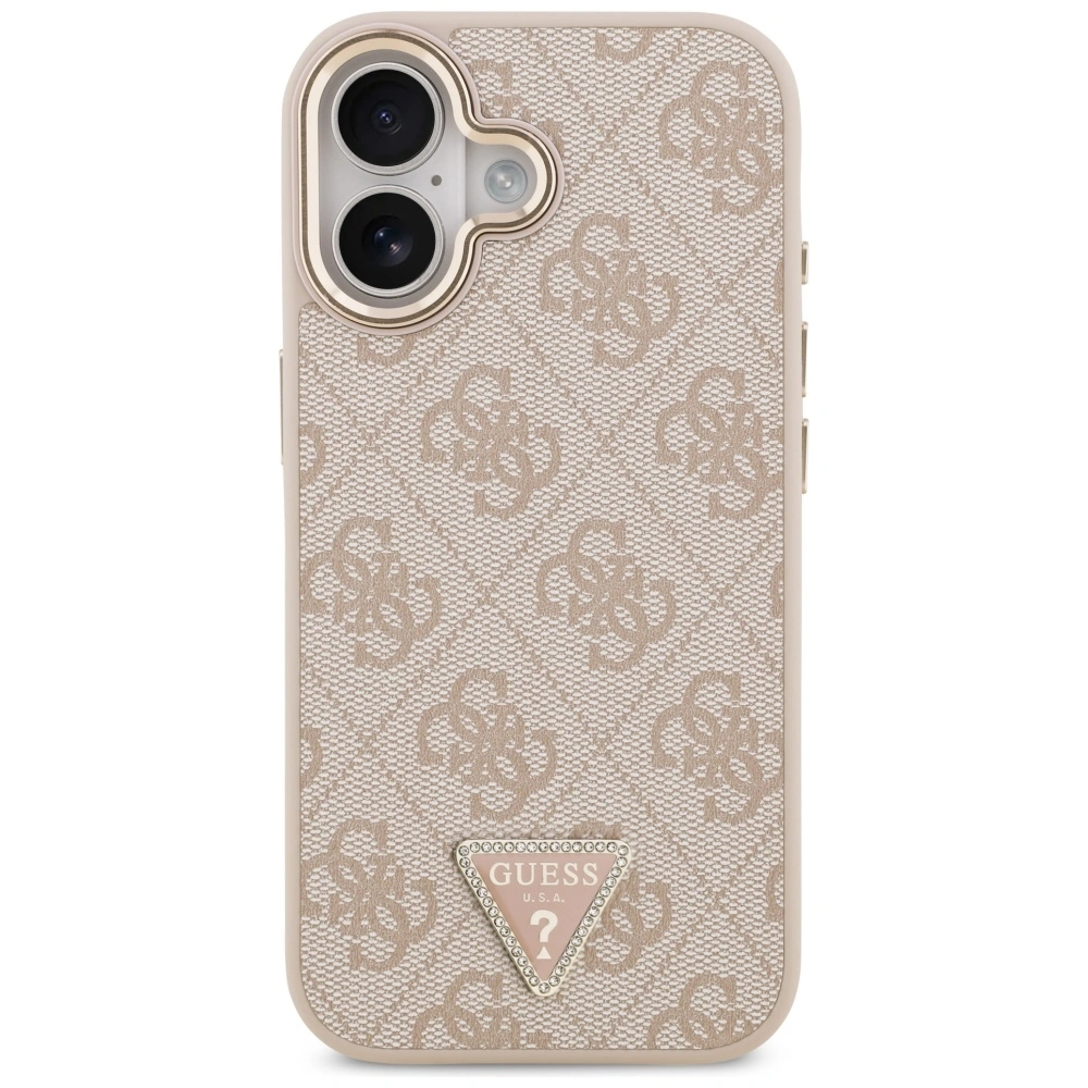 Kryt Guess 4G Triangle Logo MagSafe Apple iPhone 17 pink gold