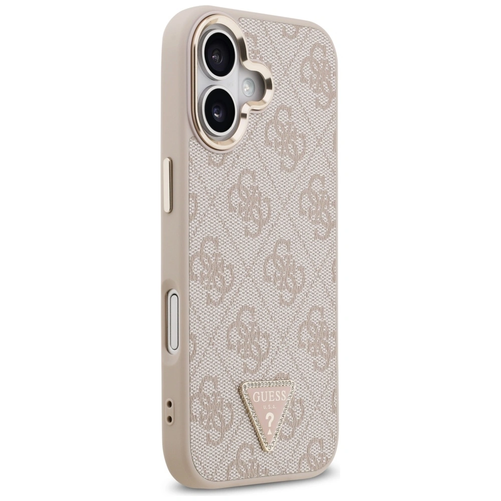 Kryt Guess 4G Triangle Logo MagSafe Apple iPhone 17 pink gold