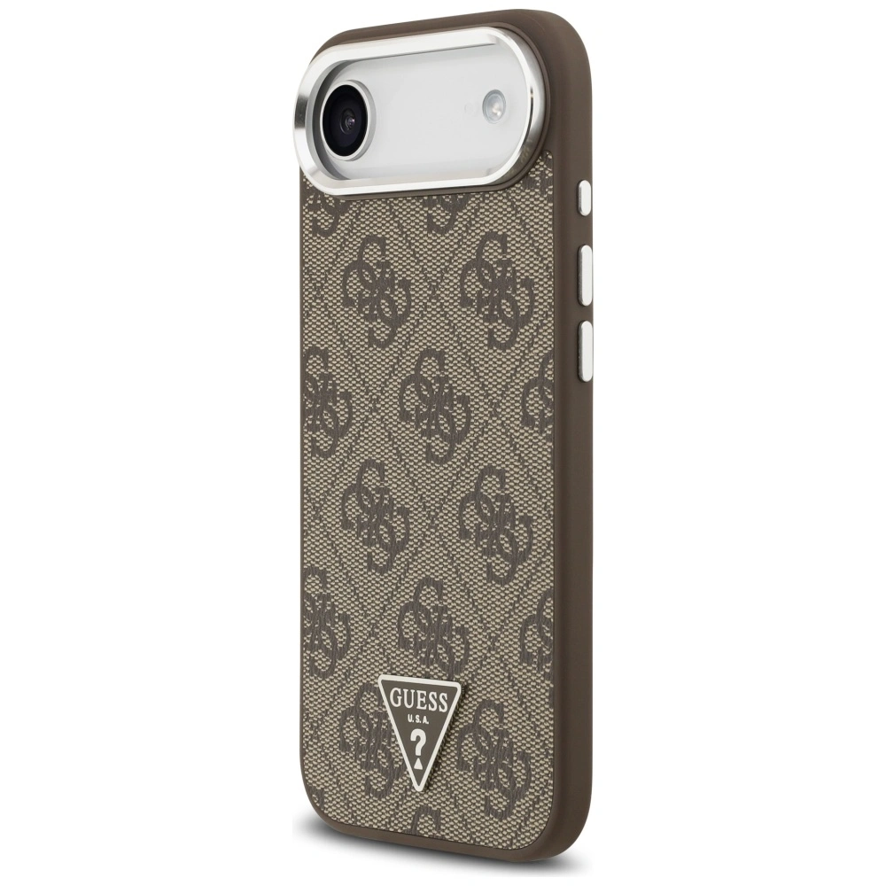 Kryt Guess 4G Triangle Logo MagSafe Apple iPhone Air brown silver