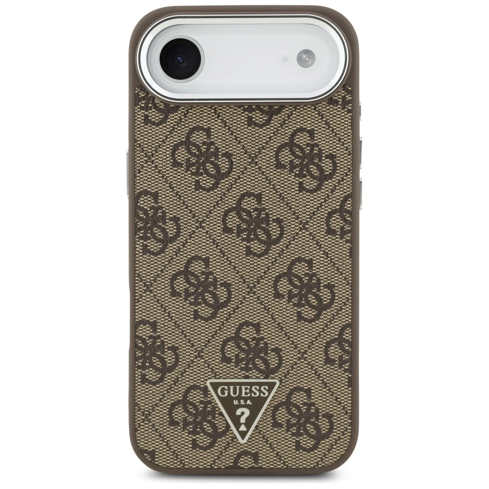 Kryt Guess 4G Triangle Logo MagSafe Apple iPhone Air brown silver