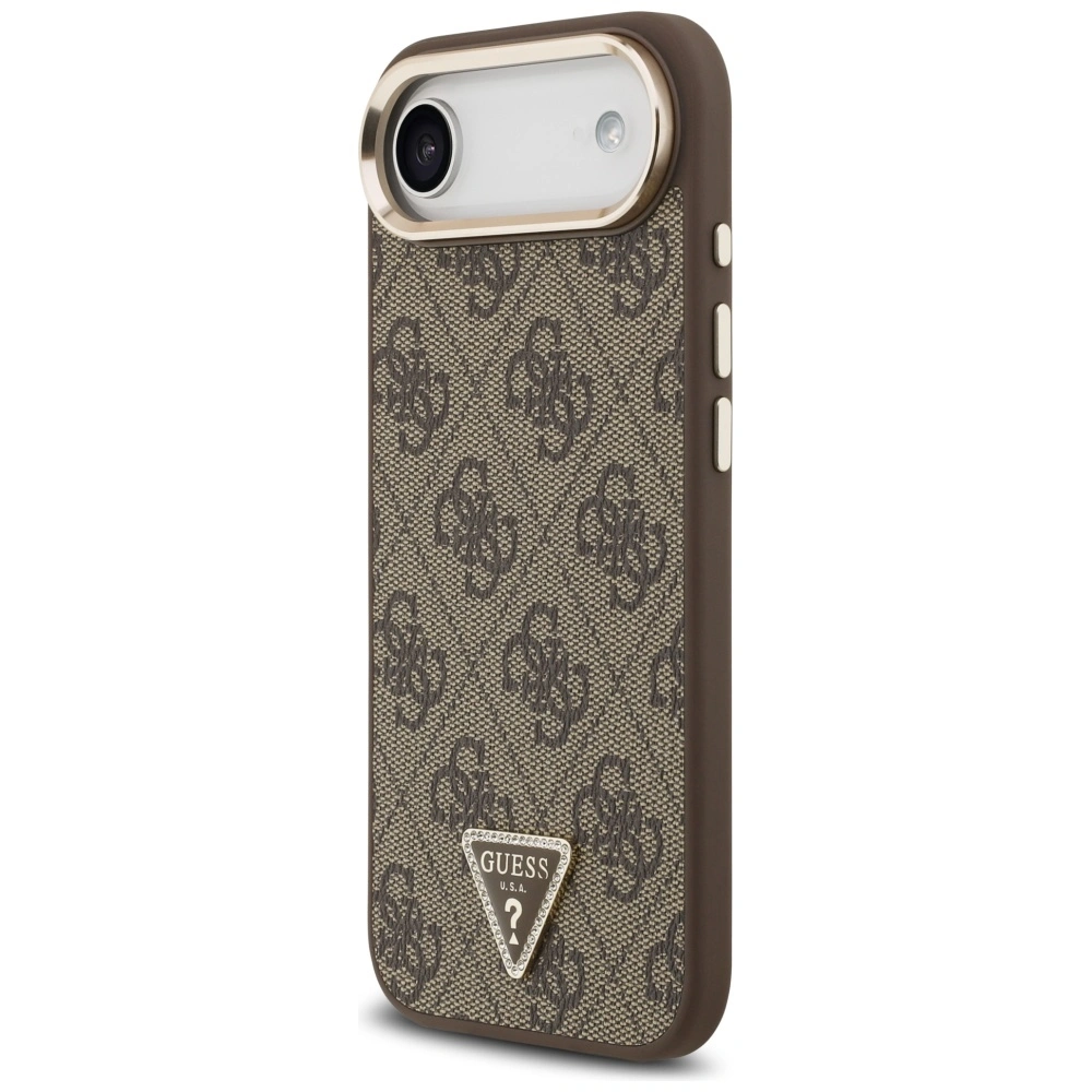 Kryt Guess 4G Triangle Logo MagSafe Apple iPhone Air brown gold