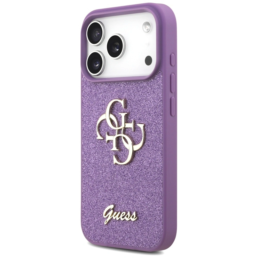 Kryt Guess Fixed Glitter Big 4G Apple iPhone 17 Pro lilac