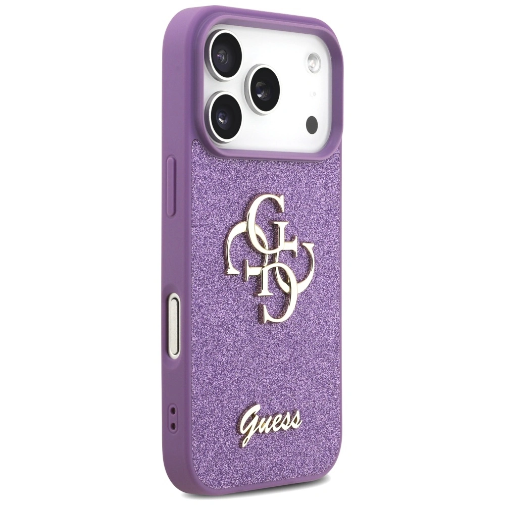 Kryt Guess Fixed Glitter Big 4G Apple iPhone 17 Pro lilac