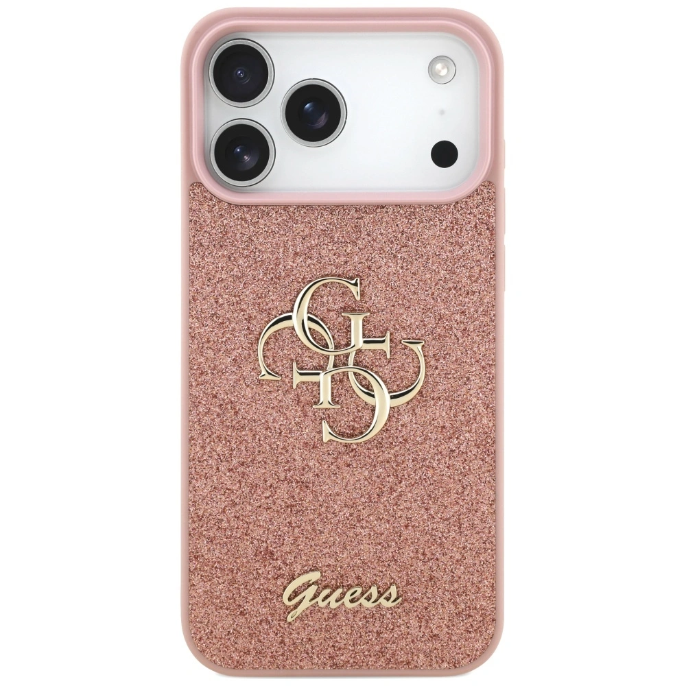 Kryt Guess Fixed Glitter Big 4G Apple iPhone 17 Pro Max pink