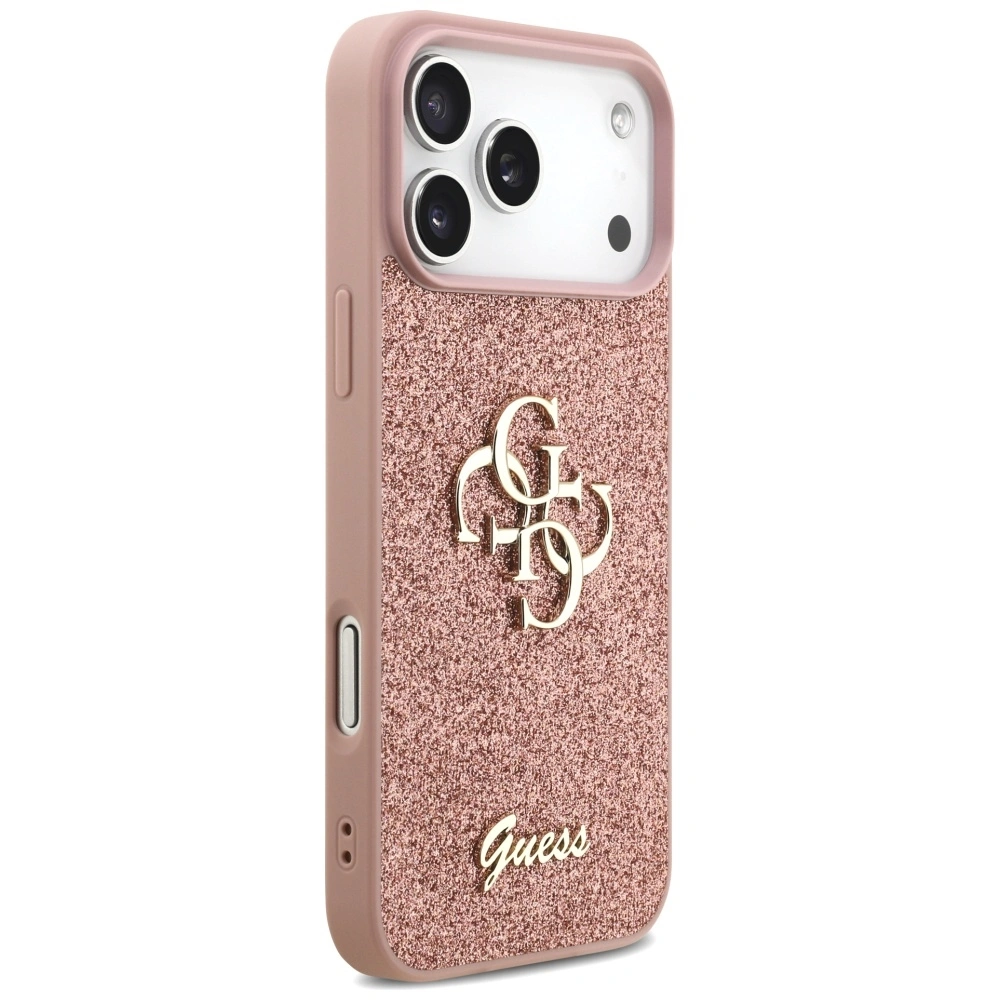 Kryt Guess Fixed Glitter Big 4G Apple iPhone 17 Pro Max pink