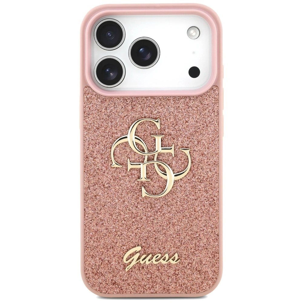 Kryt Guess Fixed Glitter Big 4G Apple iPhone 17 Pro pink