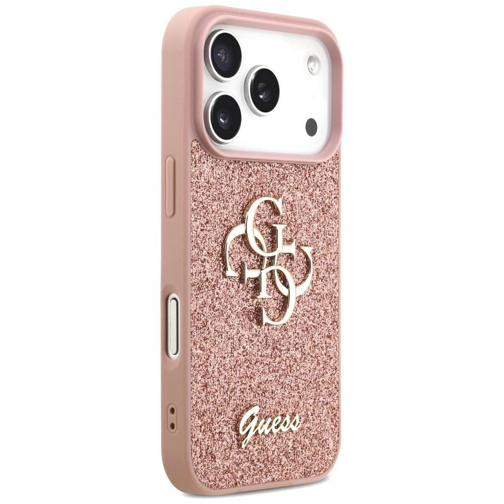 Kryt Guess Fixed Glitter Big 4G Apple iPhone 17 Pro pink