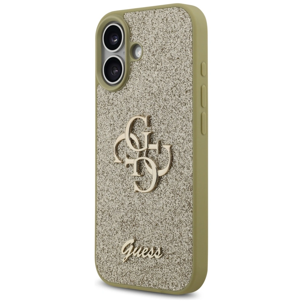 Kryt Guess Fixed Glitter Big 4G Apple iPhone 17 gold