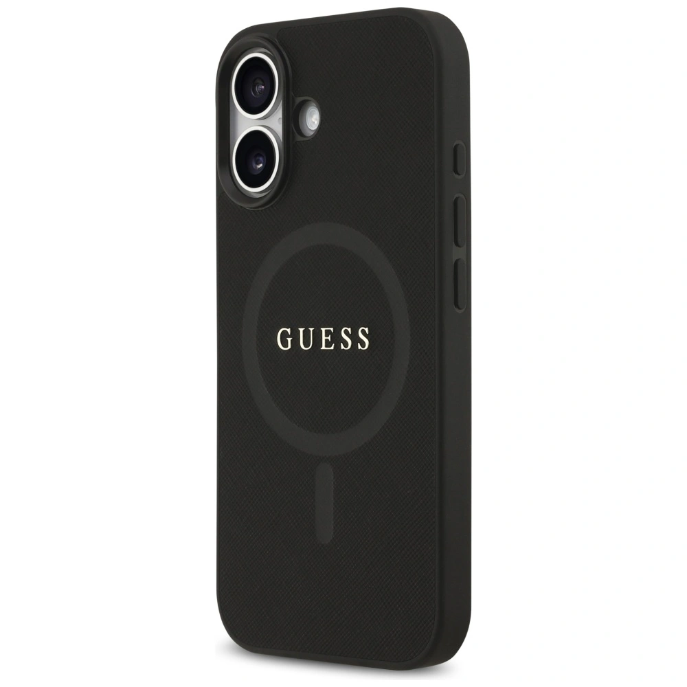 Kryt Guess Saffiano Classic Logo MagSafe Apple iPhone 17 black