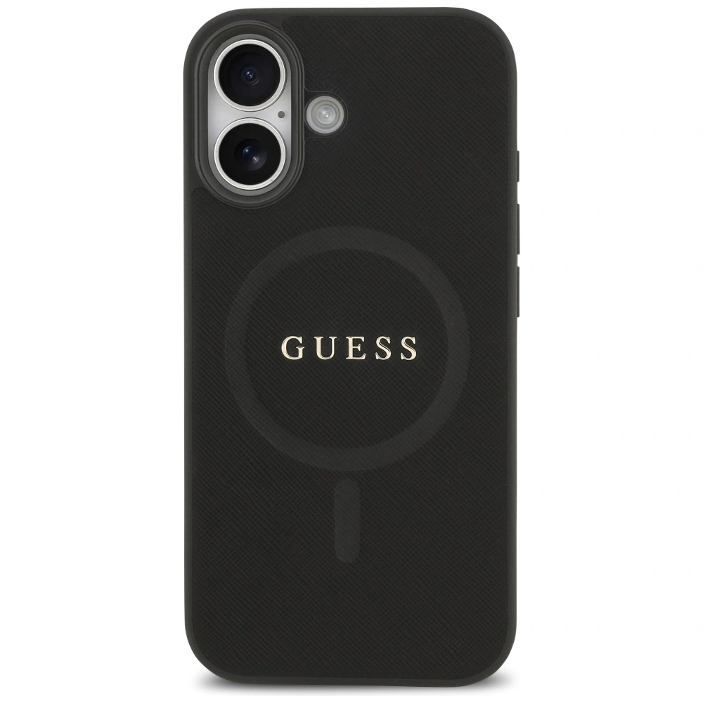 Kryt Guess Saffiano Classic Logo MagSafe Apple iPhone 17 black