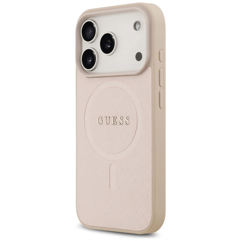 Kryt Guess Saffiano Classic Logo MagSafe Apple iPhone 17 Pro pink