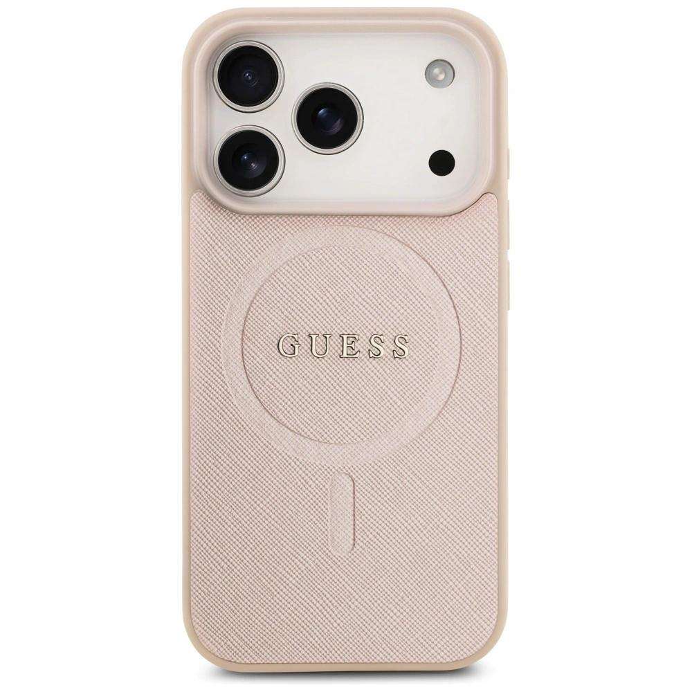 Kryt Guess Saffiano Classic Logo MagSafe Apple iPhone 17 Pro pink