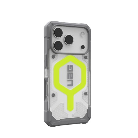Kryt UAG Urban Armor Gear Pathfinder Clear MagSafe Apple iPhone 17 Pro MagSafe (active neon)