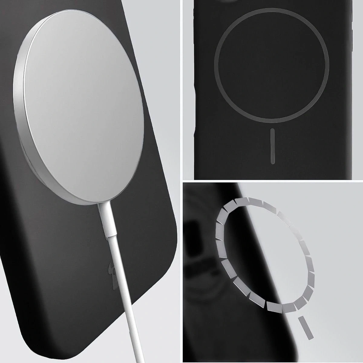 Kryt Bizon Soft Case Magnetic Apple iPhone 17 Pro black