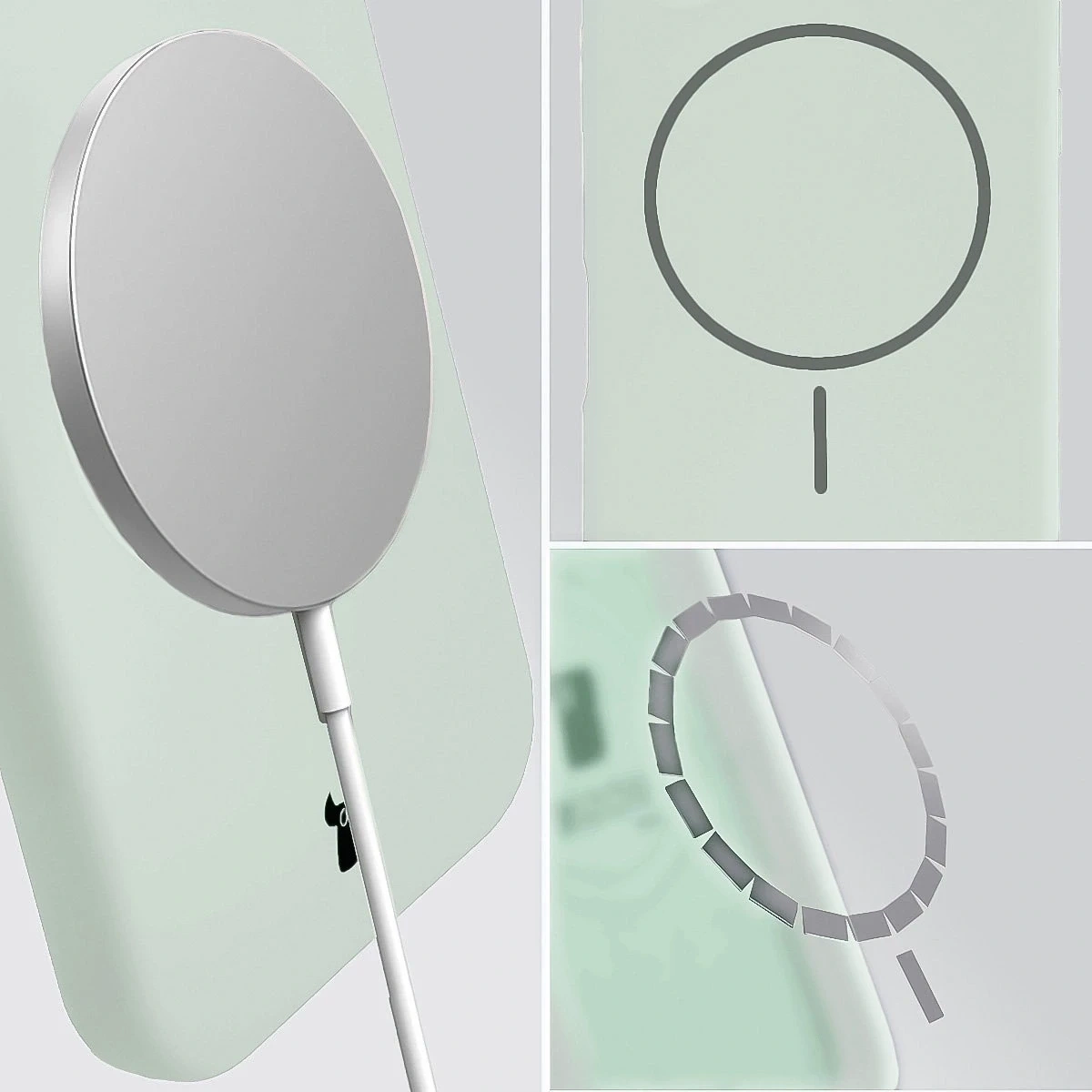 Kryt Bizon Soft Case Magnetic Apple iPhone 17 pistachio