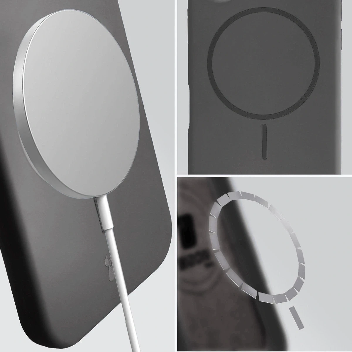 Kryt Bizon Soft Case Magnetic Apple iPhone 17 Pro Max graphite