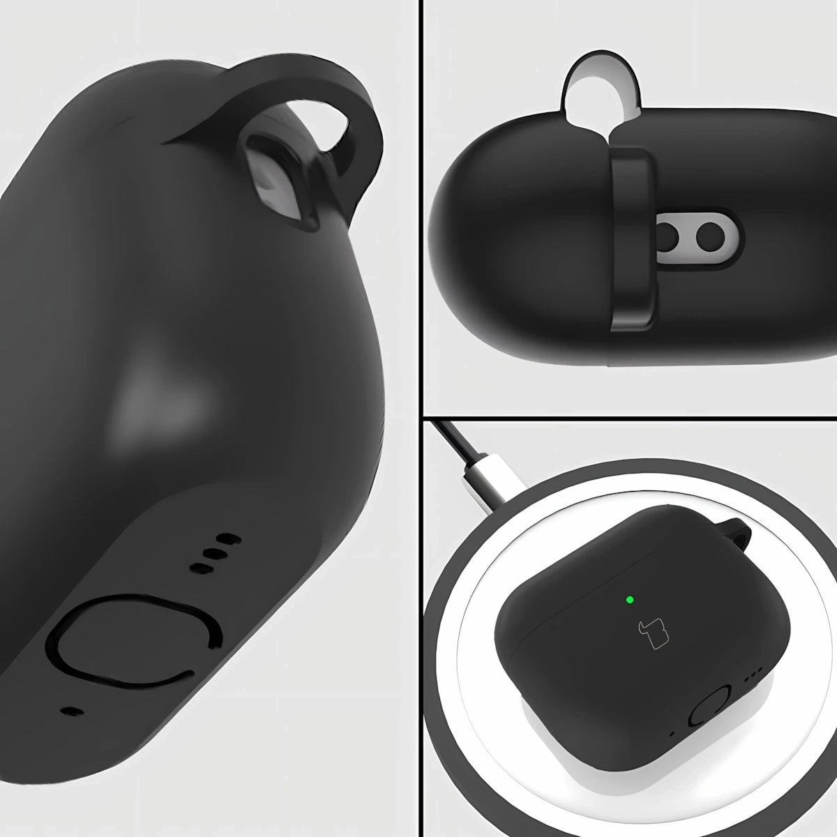 Kryt Bizon Case Headphone Silicone AirPods Pro 3 black