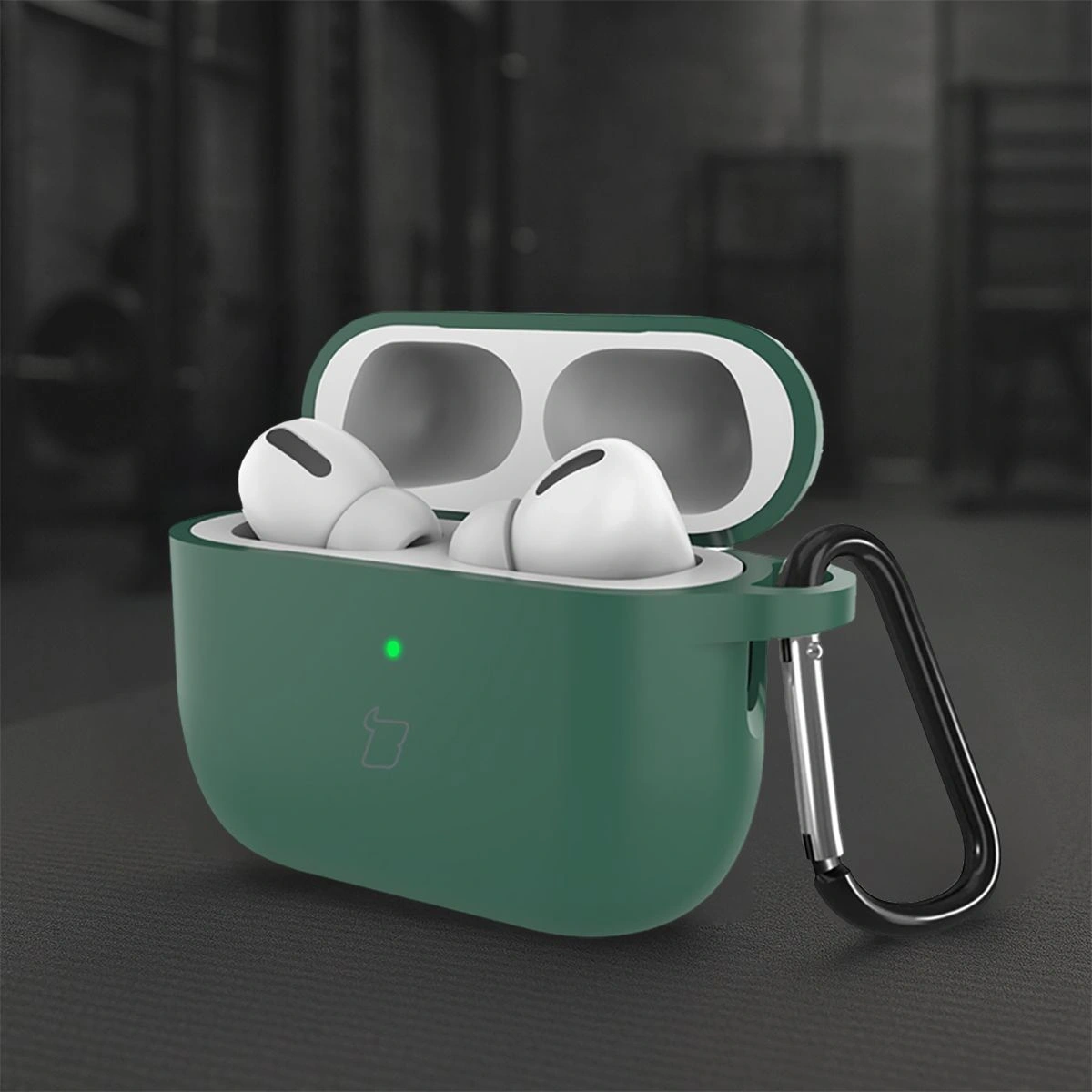 Kryt Bizon Case Headphone Silicone AirPods Pro 3 dark green