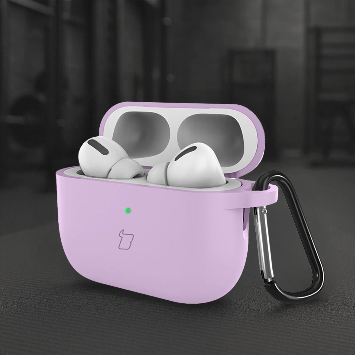 Kryt Bizon Case Headphone Silicone AirPods Pro 3 liliac