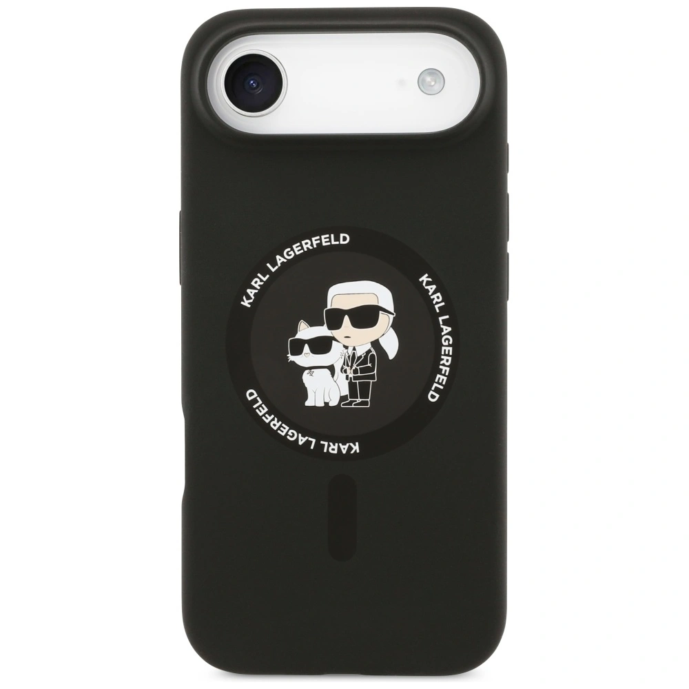 Kryt Karl Lagerfeld Silicone Karl&Choupette Ring MagSafe Apple iPhone Air black