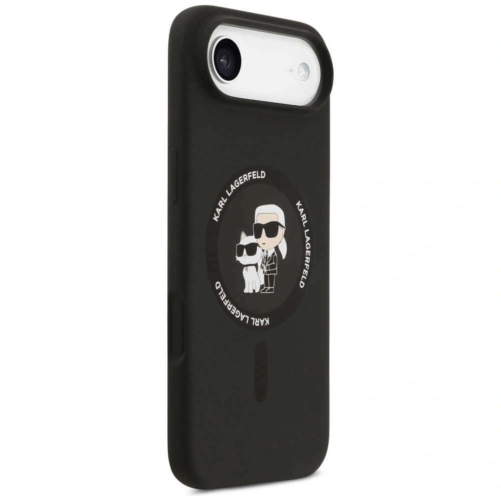Kryt Karl Lagerfeld Silicone Karl&Choupette Ring MagSafe Apple iPhone Air black