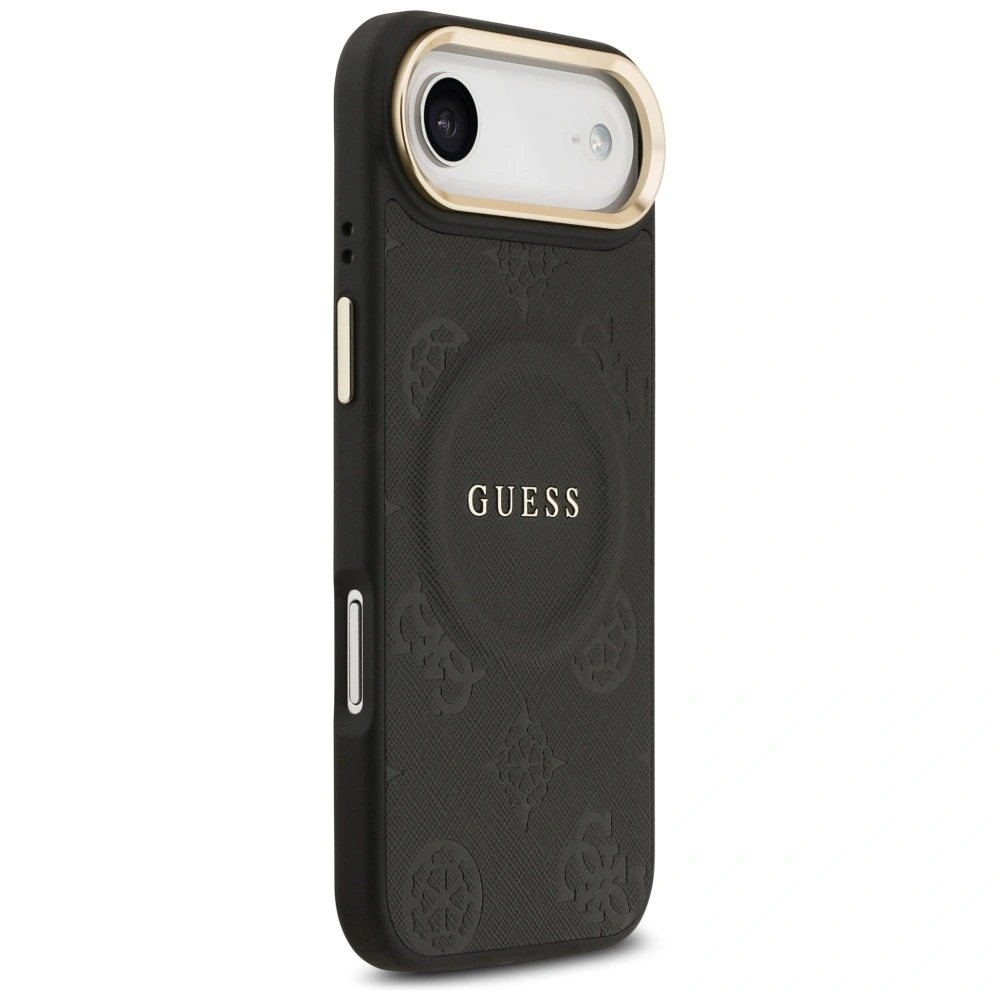 Kryt Guess Peony Hot Stamp MagSafe Apple iPhone Air black