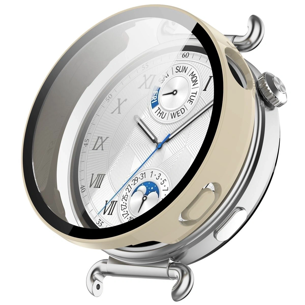 Kryt Bizon Case+Glass Watch Huawei Watch GT6 41mm beige
