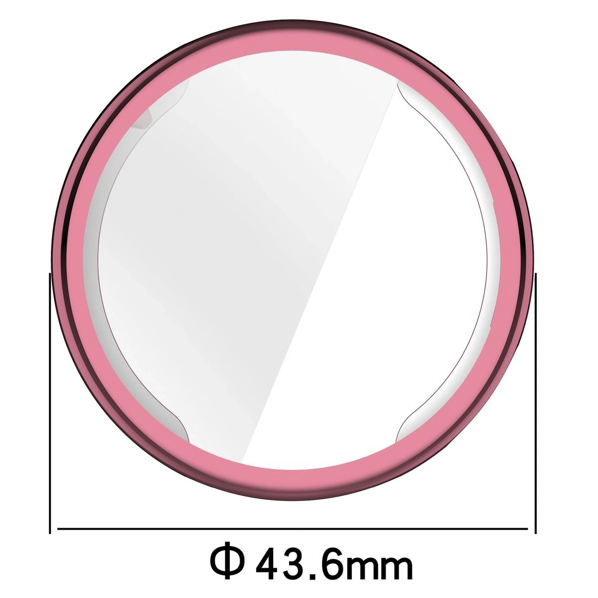 Kryt Bizon Case Watch Felipe Huawei Watch GT6 41mm pink