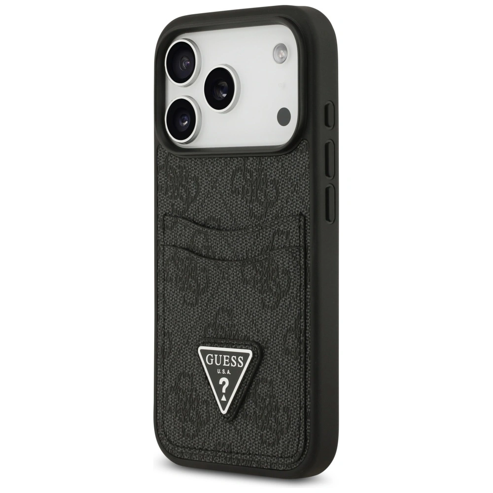 Kryt Guess 4G Double Card Triangle Apple iPhone 17 Pro black
