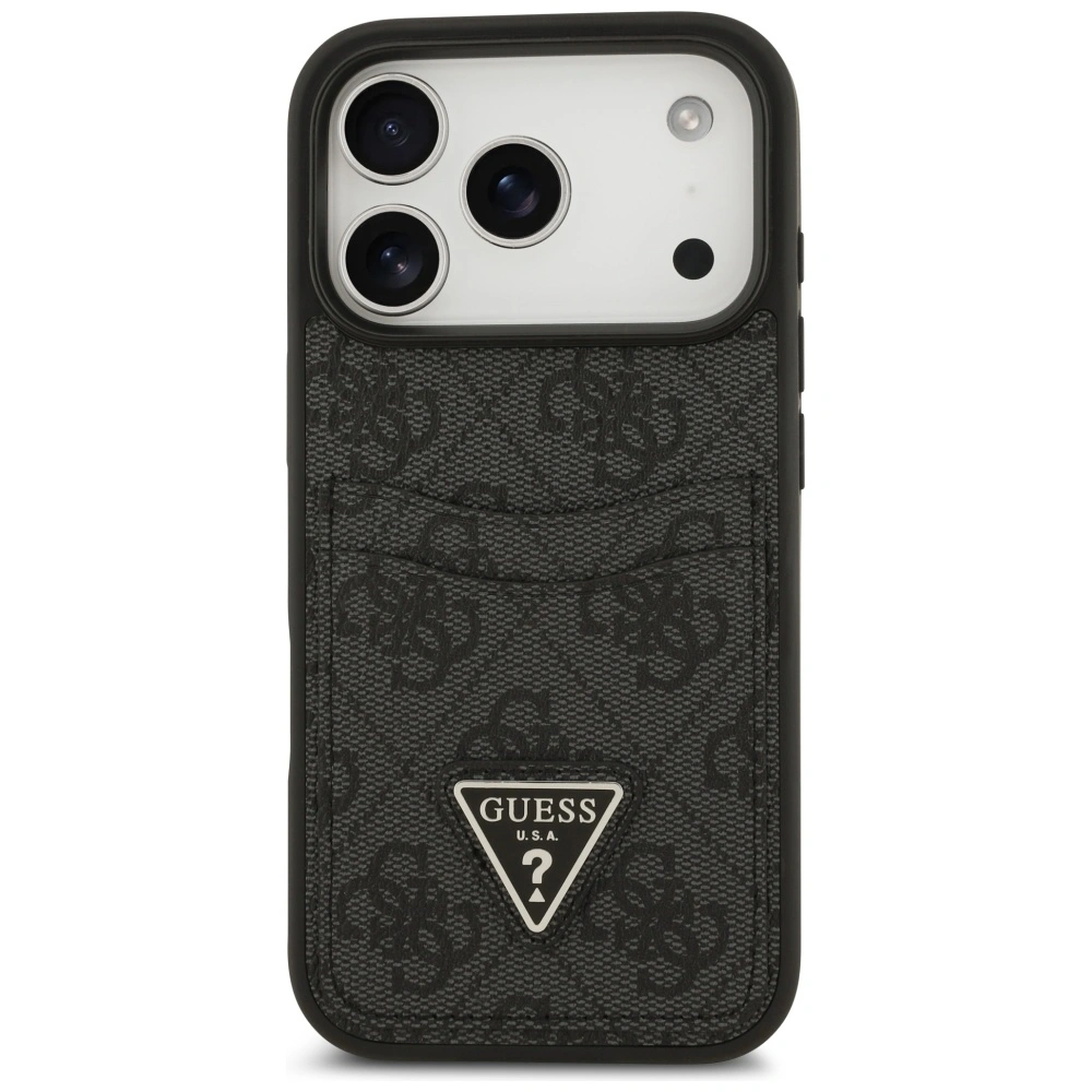 Kryt Guess 4G Double Card Triangle Apple iPhone 17 Pro black