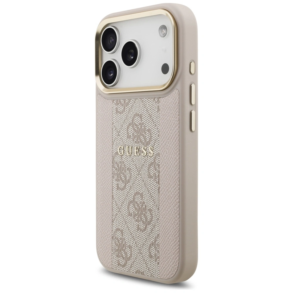 Kryt Guess 4G Stripe MagSafe Apple iPhone 17 Pro pink