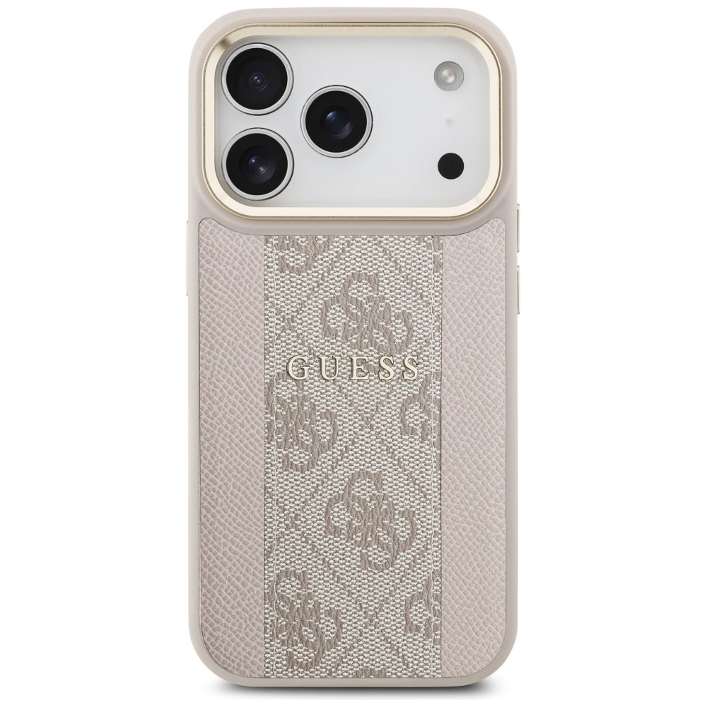 Kryt Guess 4G Stripe MagSafe Apple iPhone 17 Pro pink