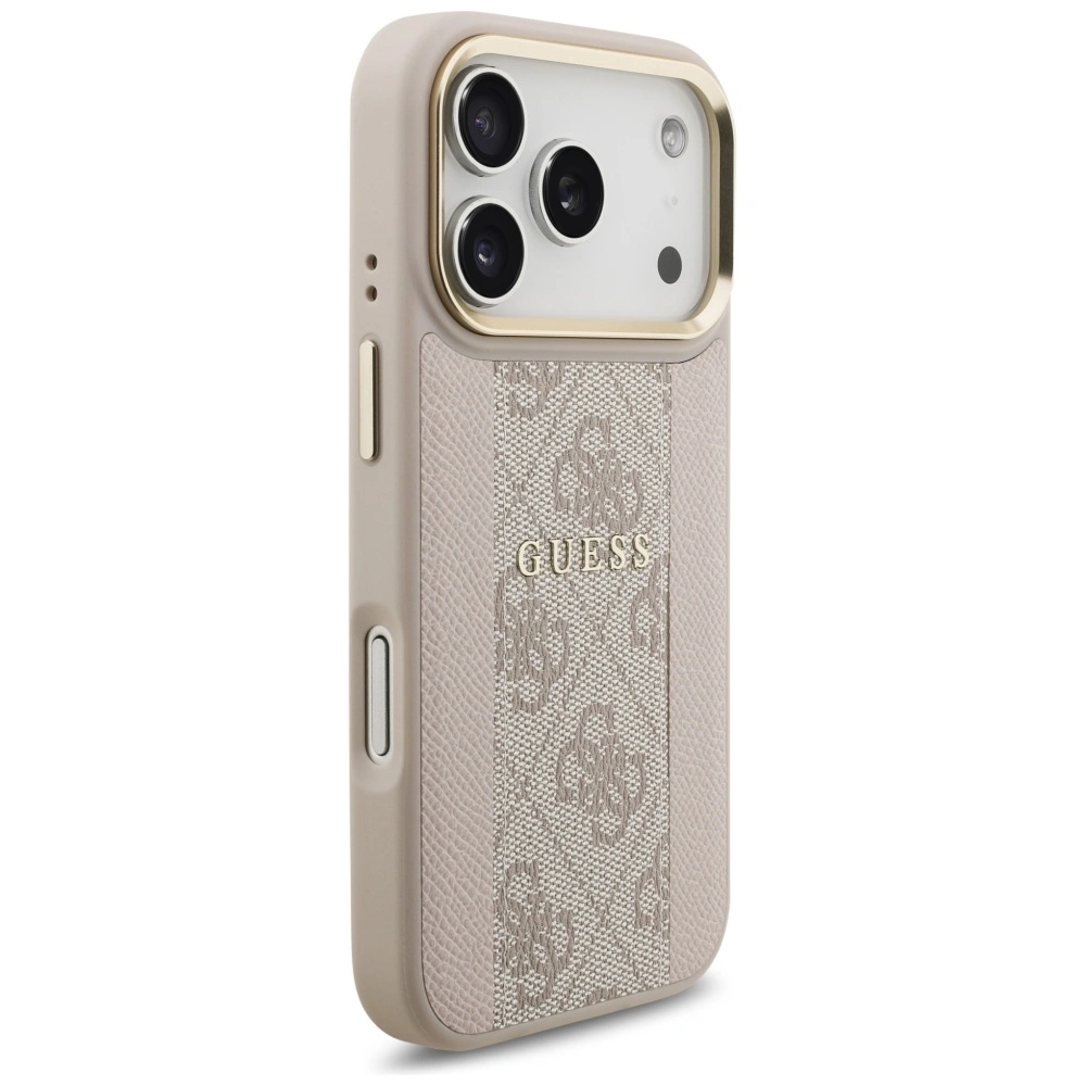 Kryt Guess 4G Stripe MagSafe Apple iPhone 17 Pro pink