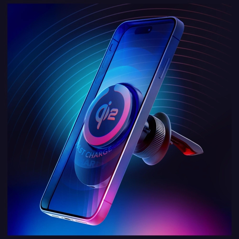 Bezdrátová nabíječka 3MK Hardy AeroCharger 15W MPP Qi2 black wireless charger