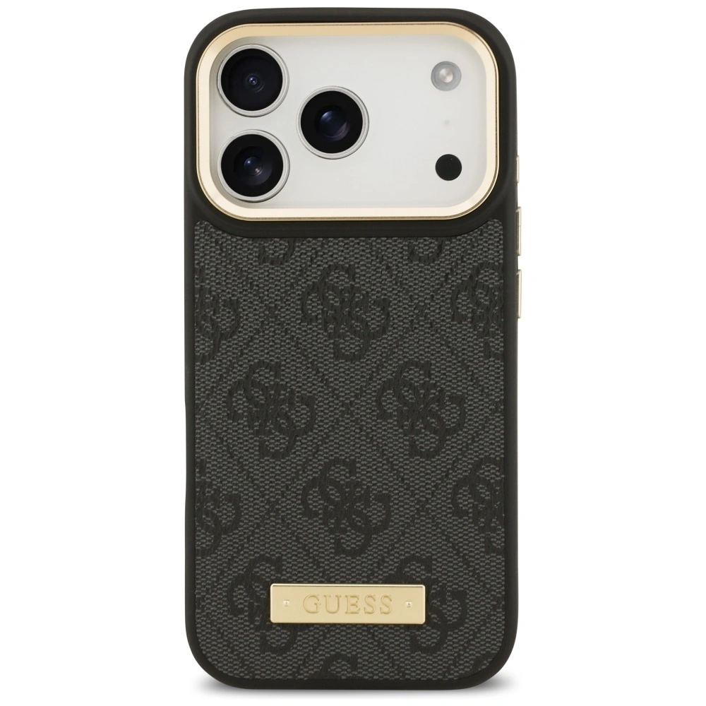 Kryt Guess 4G Logo Plate MagSafe Apple iPhone 17 Pro black