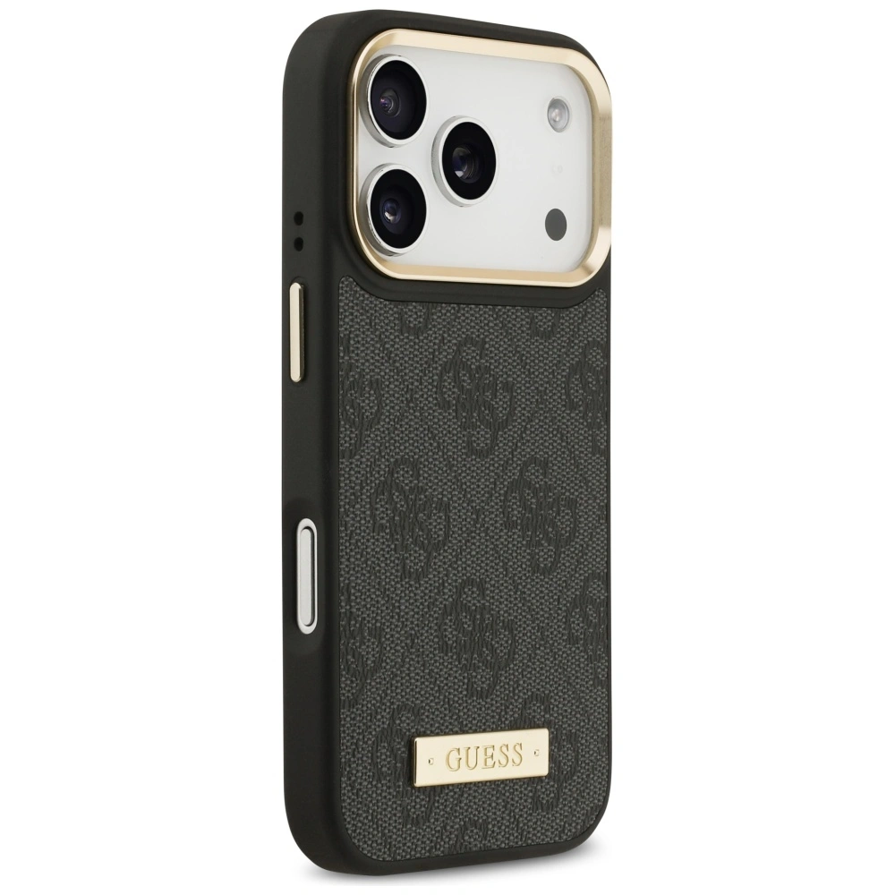 Kryt Guess 4G Logo Plate MagSafe Apple iPhone 17 Pro black