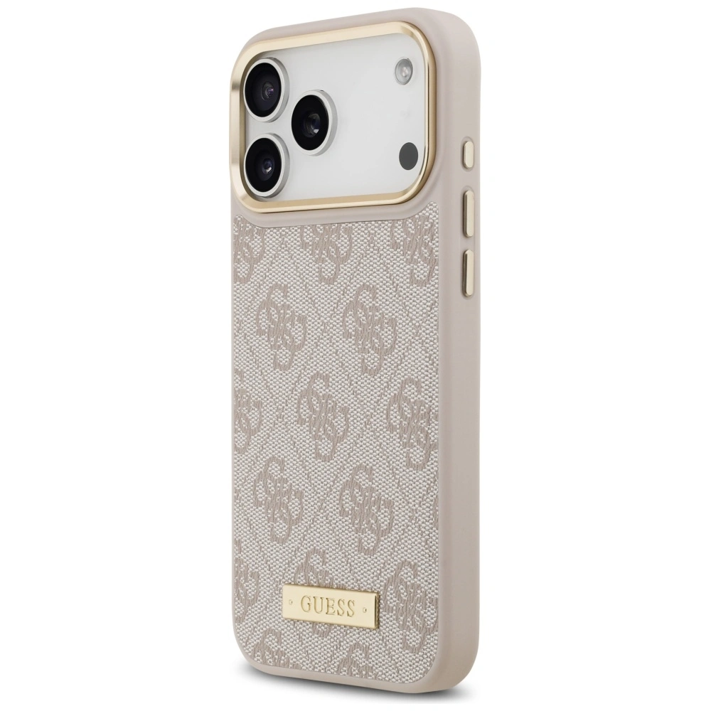 Kryt Guess 4G Logo Plate MagSafe Apple iPhone 17 Pro Max pink