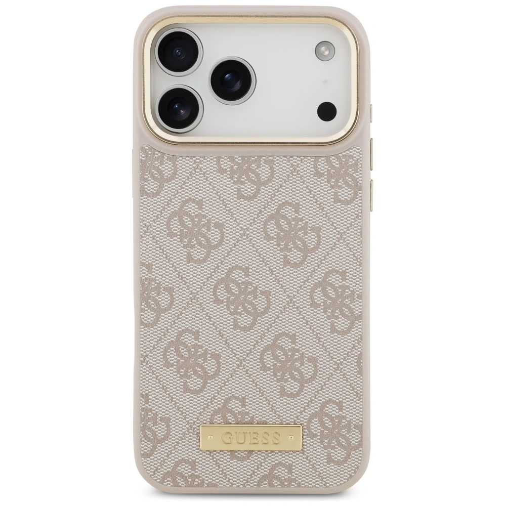 Kryt Guess 4G Logo Plate MagSafe Apple iPhone 17 Pro Max pink
