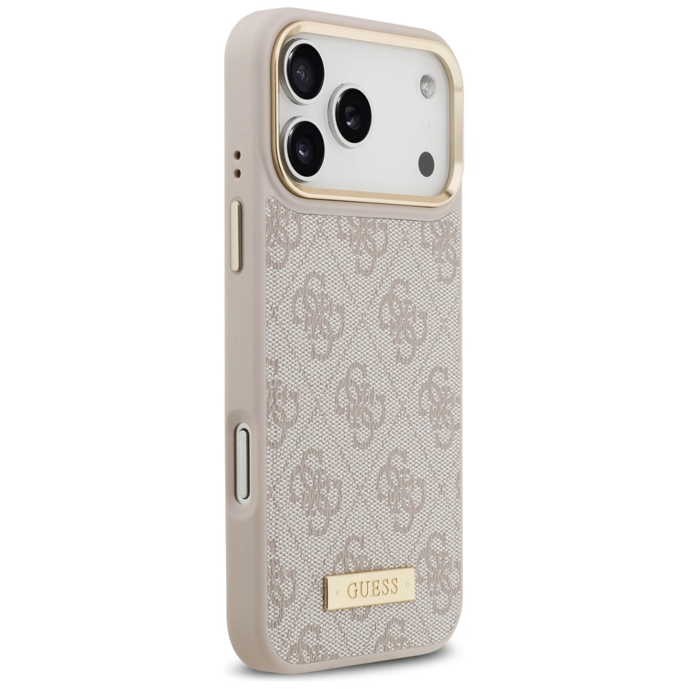 Kryt Guess 4G Logo Plate MagSafe Apple iPhone 17 Pro Max pink